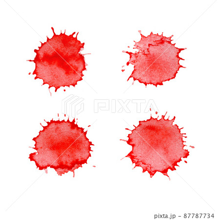 Red blood splashes 87787734