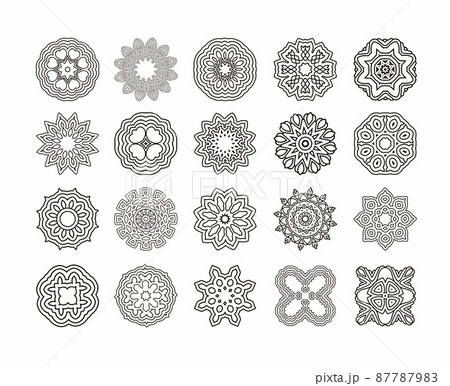 Mandala. Round ornament. 87787983