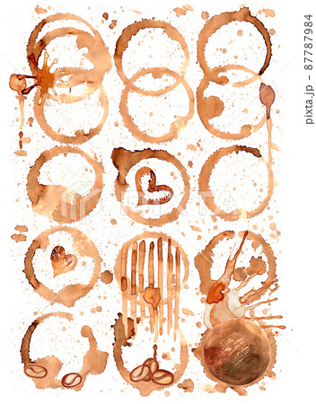 Coffee stain set 87787984