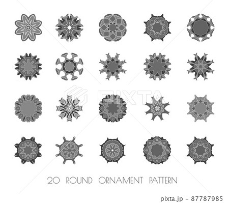 Mandala. Round ornament. 87787985