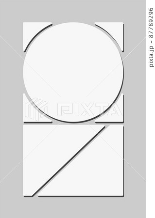 Template collage of three frames, images, photo 87789296