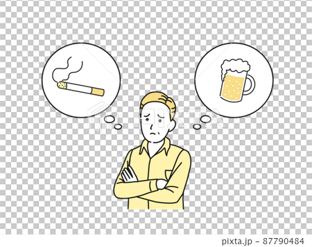 戒菸、禁慾、中老年男性成癮、吸煙者、煙草、啤酒、喝尼古丁 戒菸、禁慾、中老年男性成癮、吸煙者、煙草、啤酒、喝尼古丁 87790484