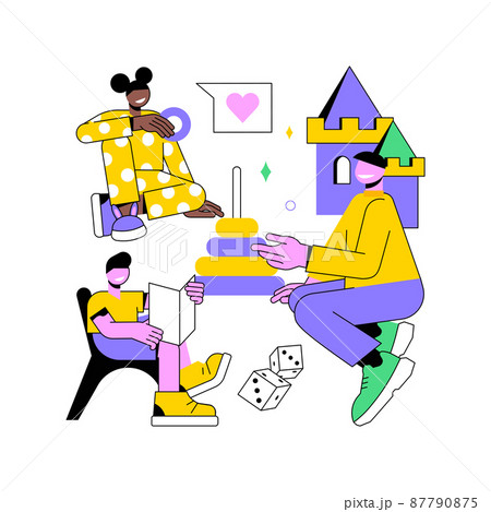 Kindergarten abstract concept vector illustration. Child daycare service, preschool program, early education, pre k childcare, primary schooling, transitional kindergarten abstract metaphor. 87790875