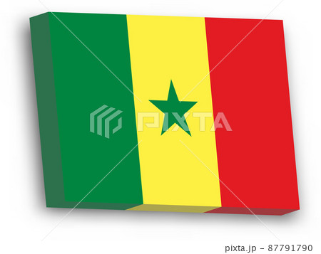 3D vector flag of Senegal 3D vector flag of Senegal 87791790