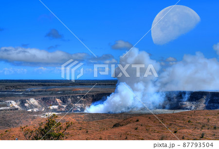 kilauea volcano Moon 87793504
