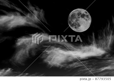 Moon and Clouds Moon and Clouds 87793505
