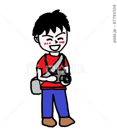カメラマンのイラスト素材