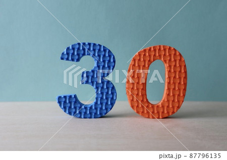 数字の30 数字の30 87796135