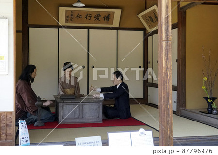 孫文、宮崎兄弟の生家での訪問時をマネキンで再現 孫文、宮崎兄弟の生家での訪問時をマネキンで再現 87796976