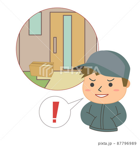 置き配された荷物を不審者が見つける 87796989