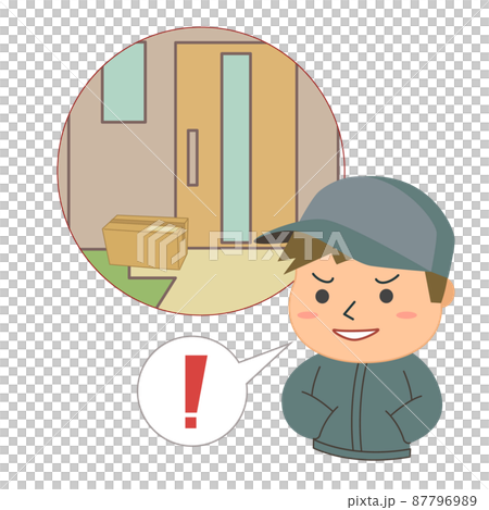 置き配された荷物を不審者が見つける 87796989