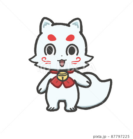 白狐の立ち絵 87797225