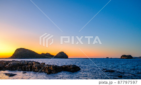 海辺の夕景 海辺の夕景 87797597