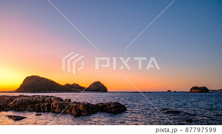 海辺の夕景 海辺の夕景 87797599