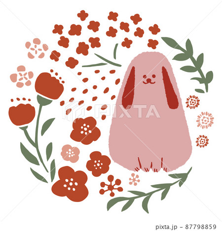 イヌとお花 イヌとお花 87798859