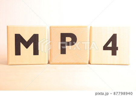 MP4(エムピーフォー)のイメージ(文字・テキスト) MP4(エムピーフォー)のイメージ(文字・テキスト) 87798940