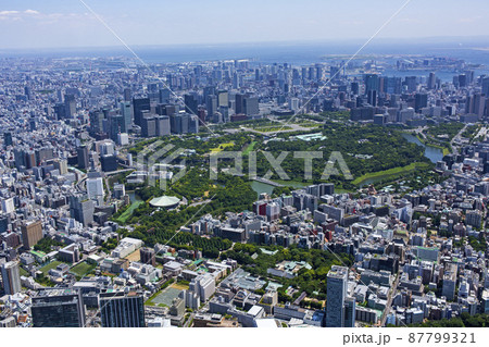 九段下周辺・皇居全景・空撮 87799321