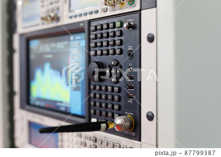 rack with radio engineering laboratory equipmentv rack with radio engineering laboratory equipmentv 87799387