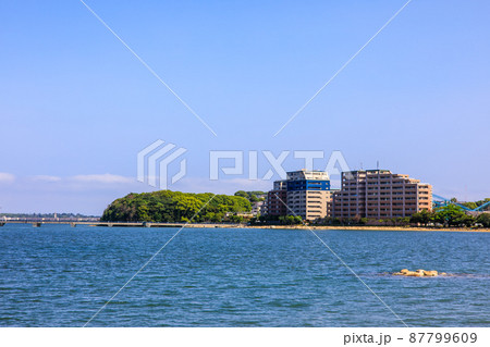 御島水域の風景(香椎海岸遊歩道からのアイランドシティ) 【福岡市東区】 御島水域の風景(香椎海岸遊歩道からのアイランドシティ) 【福岡市東区】 87799609