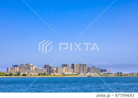 御島水域の風景(香椎海岸遊歩道からのアイランドシティ) 【福岡市東区】 御島水域の風景(香椎海岸遊歩道からのアイランドシティ) 【福岡市東区】 87799683