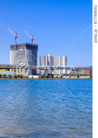 御島水域の風景(香椎海岸遊歩道からのアイランドシティ) 【福岡市東区】 御島水域の風景(香椎海岸遊歩道からのアイランドシティ) 【福岡市東区】 87799692