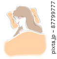 よく眠れている女性 87799777
