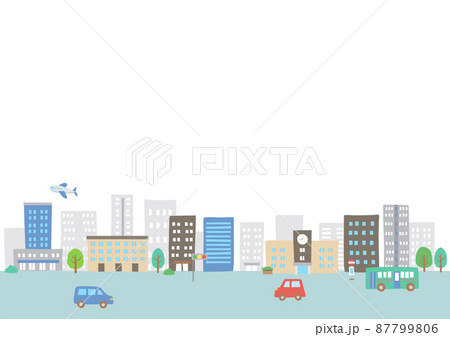 オフィス街フレーム 87799806