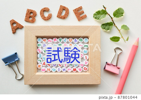 試験の文字素材 87801044