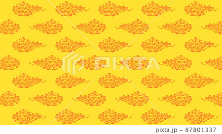 抽象的な雲柄の背景用イラスト 87801337