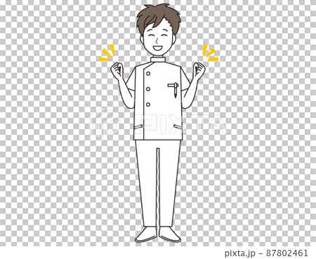 一名男護士,一名醫務工作者的插圖 一名男護士,一名醫務工作者的插圖 87802461
