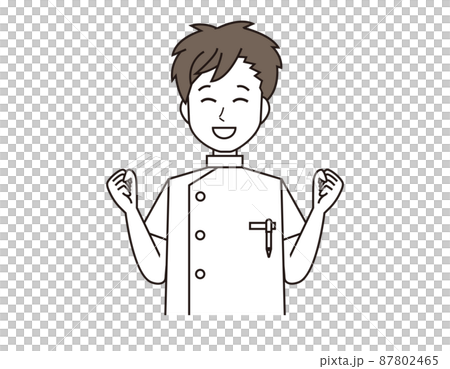 一名男護士，一名醫務工作者的插圖 87802465