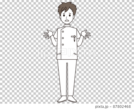 一名男護士,一名醫務工作者的插圖 一名男護士,一名醫務工作者的插圖 87802468