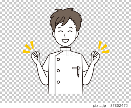 一名男護士,一名醫務工作者的插圖 一名男護士,一名醫務工作者的插圖 87802473