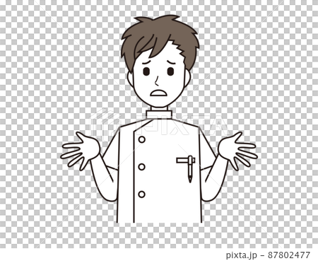 一名男護士,一名醫務工作者的插圖 一名男護士,一名醫務工作者的插圖 87802477