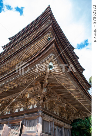 山口県山口市の国宝　瑠璃光寺五重塔 87802522