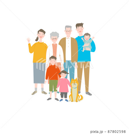 3世代家族 87802598