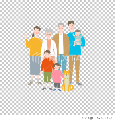 3世代家族 87802598