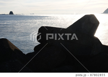 久礼湾とテトラポット 久礼湾とテトラポット 87802855