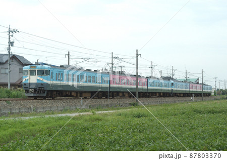 北陸本線　松任－野々市　JR西日本　415系800番台　C11＋C09編成（金沢） 87803370