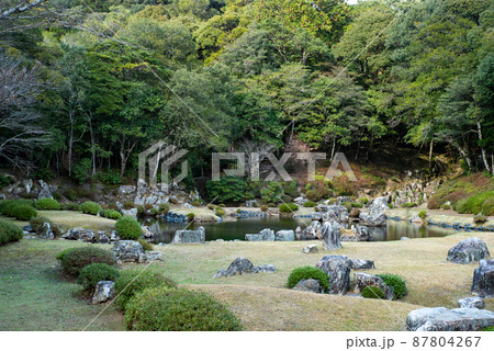 風光明美な雪舟庭(山口県山口市) 風光明美な雪舟庭(山口県山口市) 87804267