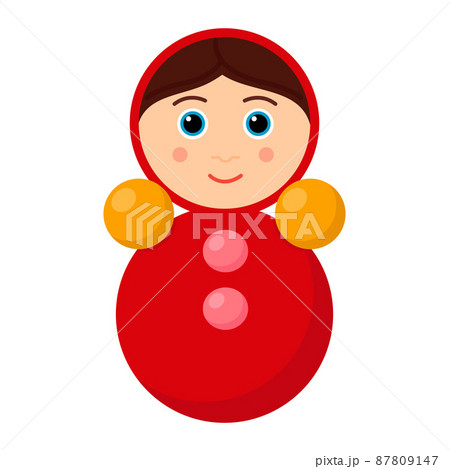 Kid toy tumbler, vector illustration 87809147