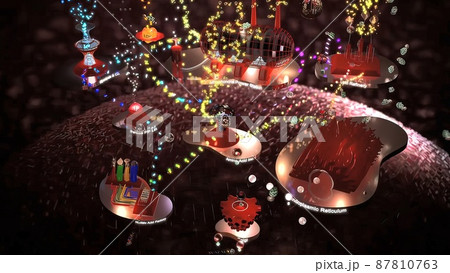 DNA polymerases are enzymes that synthesize DNA molecules.3D medical illustration 87810763