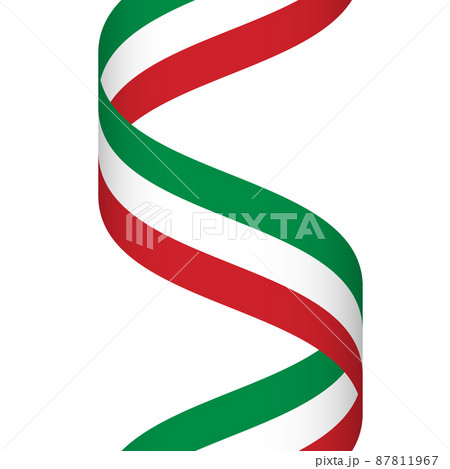 National tricolor ribbon of Italy 87811967