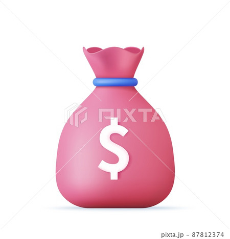 Money bag with dollar icon Money bag with dollar icon 87812374