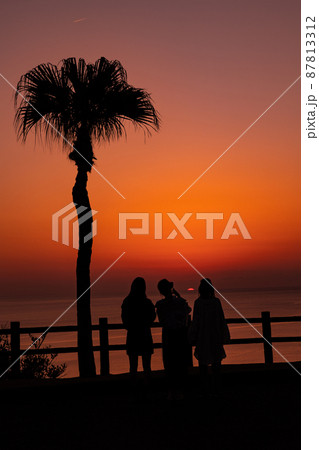 夕陽 南の島 夕陽 南の島 87813312