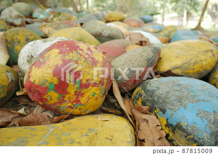 stack of natural stone in a garden stack of natural stone in a garden 87815009