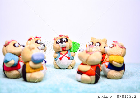 木込目人形 たぬき 木込目人形 たぬき 87815532