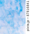 水色水彩模様の背景テクスチャ 87816841