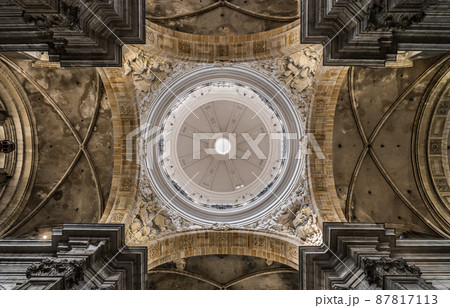 Ghent, Flanders - Belgium -Ceiling of the Saint Pieters catholic church 87817113