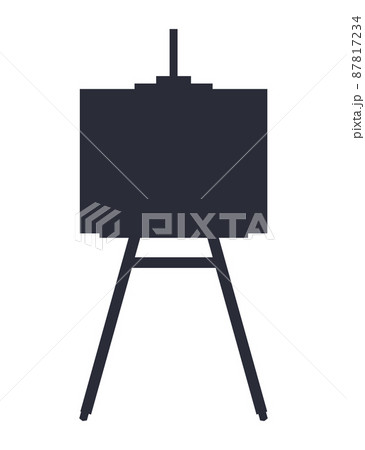Easel Black Silhouette Object Vector Illustration Easel Black Silhouette Object Vector Illustration 87817234
